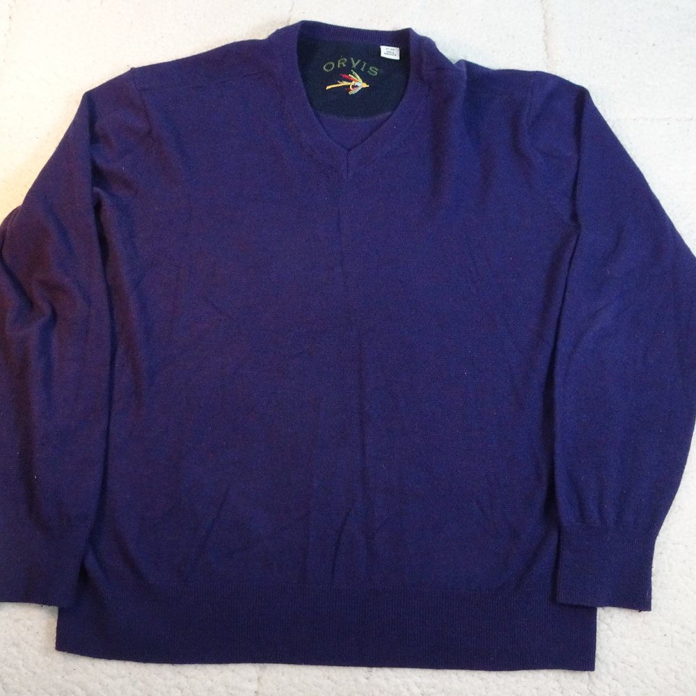 Orvis Marino Wool Sweater X-Large Trout FlyFishing